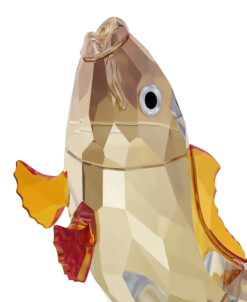 Swarovski Asian Symbols Golden Carp Crystal Figurine