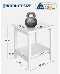 homfan Tier Outdoor Side Table