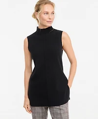 Charter Club Women's 100% Cashmere Funnel-Neck Sleeveless Sweater, Macy's Exclusive