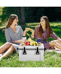 Cozito Portable Cooler, Hard Cooler with Handles, Strap and Pe Pp Insulated Body