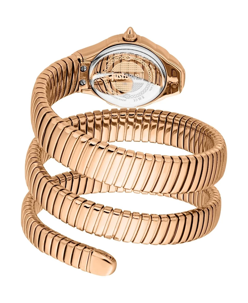 Just Cavalli Women's Amanta Quartz Ip Rose Stainless Steel Bracelet Watch