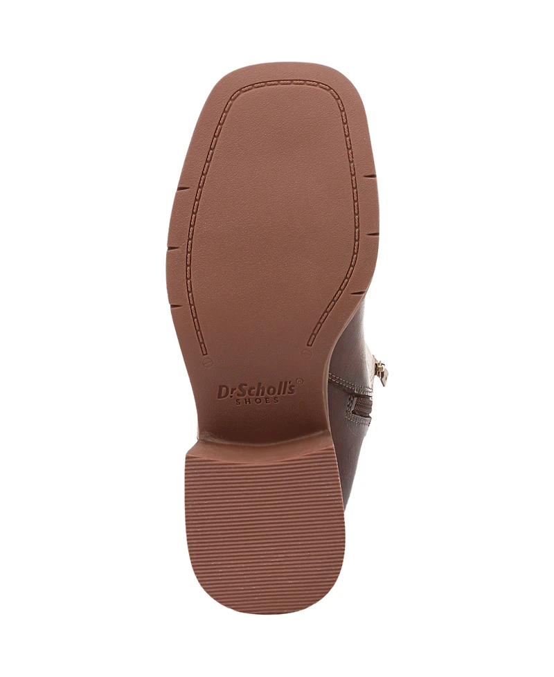 Dr. Scholl's Women's Joplin Square Toe Block Heel Riding Tall Boots