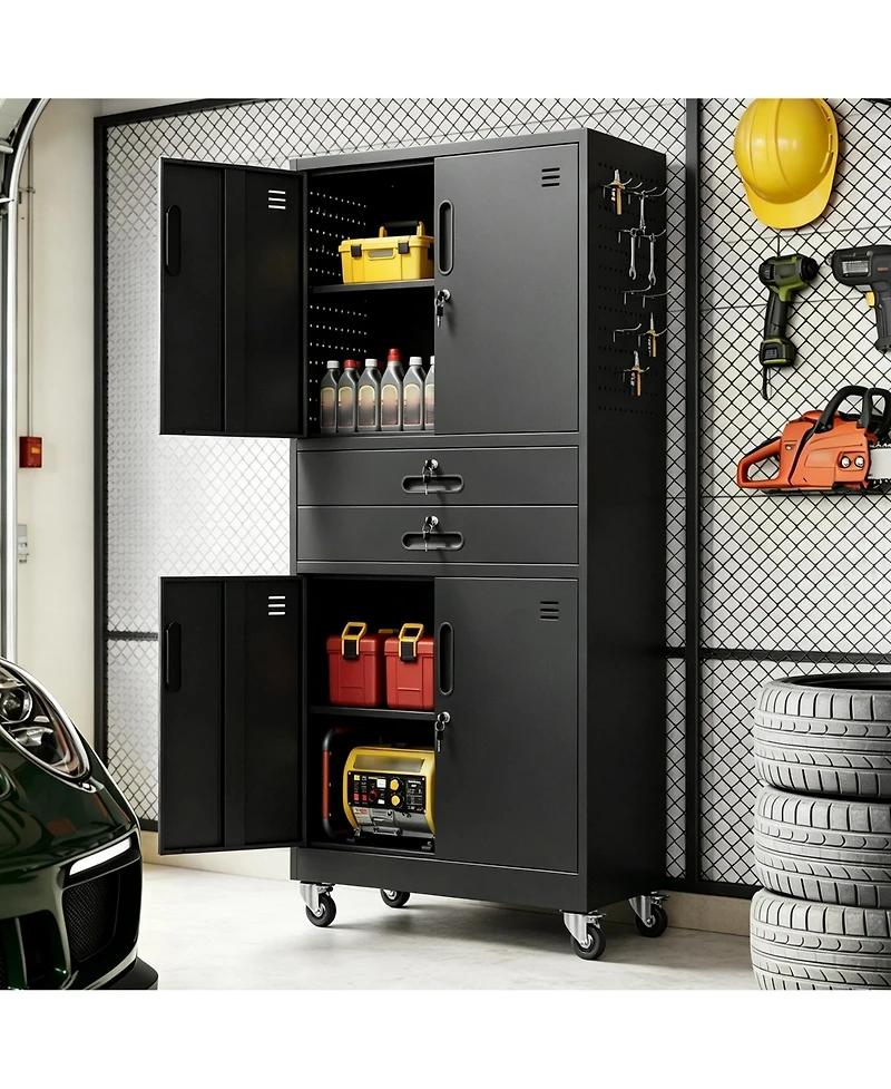 Viyet 71-Inch Metal Tool Cabinet