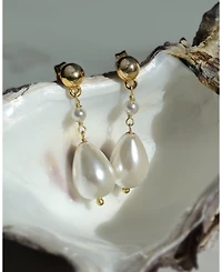 Ottoman Hands Kyra Pearl Drop stud Earrings