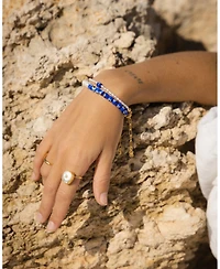Ottoman Hands Mila Evil Eye And Pearl Beaded Bracelet