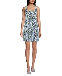 Lands' End Women's Silky Knit Mini Shift Dress