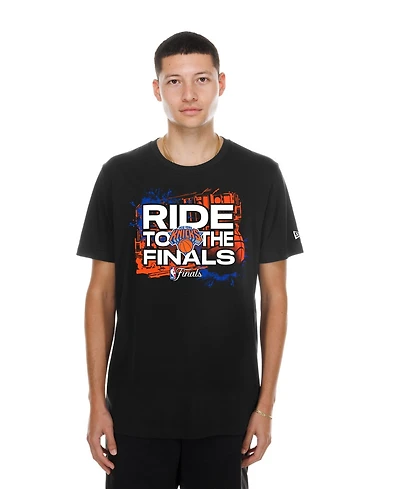 New Era Men's Black York Knicks 2026 Nba Finals T-Shirt