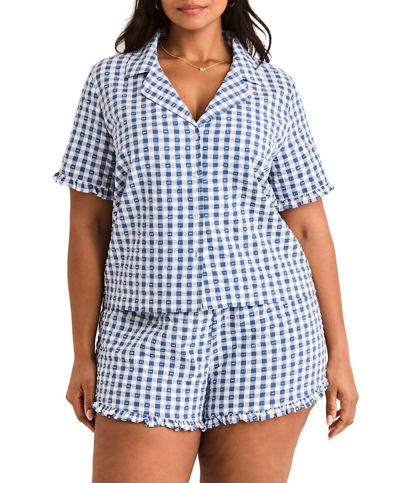 Adore Me Plus Barbara Short Pajama Set