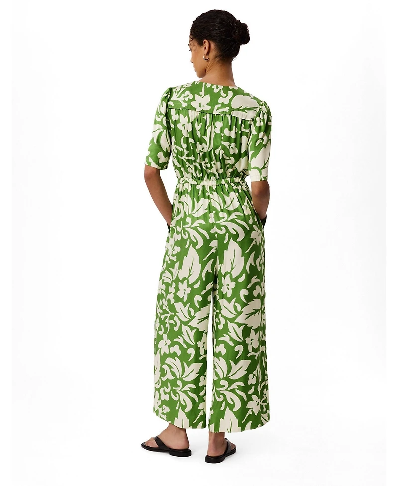 Whistles Women's Floral Tie Waist Jumpsuit