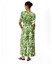 Whistles Women's Floral Tie Waist Jumpsuit
