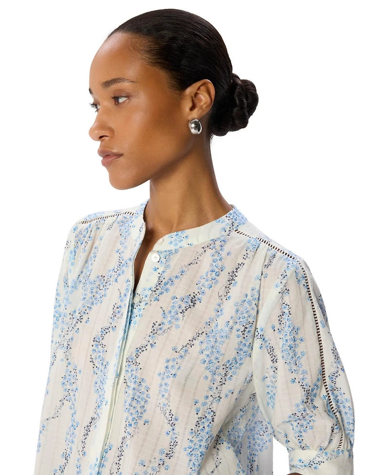 Whistles Women's Ditsy Stem Textured Shirt