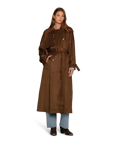 Belle & Bloom Women's Long Lost Lover Soft Maxi Trench
