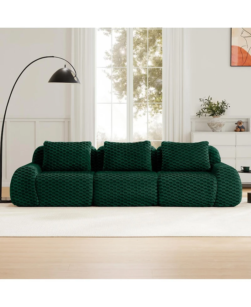 Streamdale Furniture Modern Modular Sectional Sofa, Flannelette