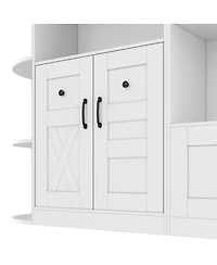Streamdale Furniture Multifunctional 2-in-1 Hall Tree with Storage and 4 Hooks