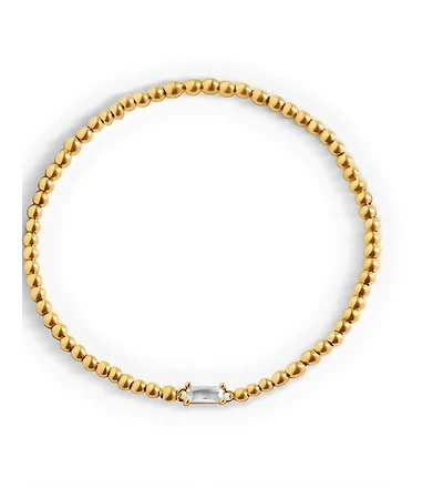 Mint & Lily Gold Tone Beaded Birthstone Bracelet