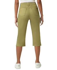 Hue Women's Crosshatch Denim Pedal Pusher Pants
