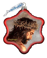 G.DeBrekht Father Forgive them Snowflake Holiday Ornament