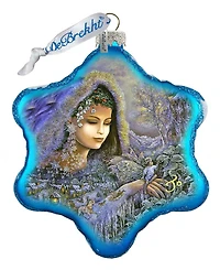 G.DeBrekht Winter Goddess Glass Ornament Holiday Splendor