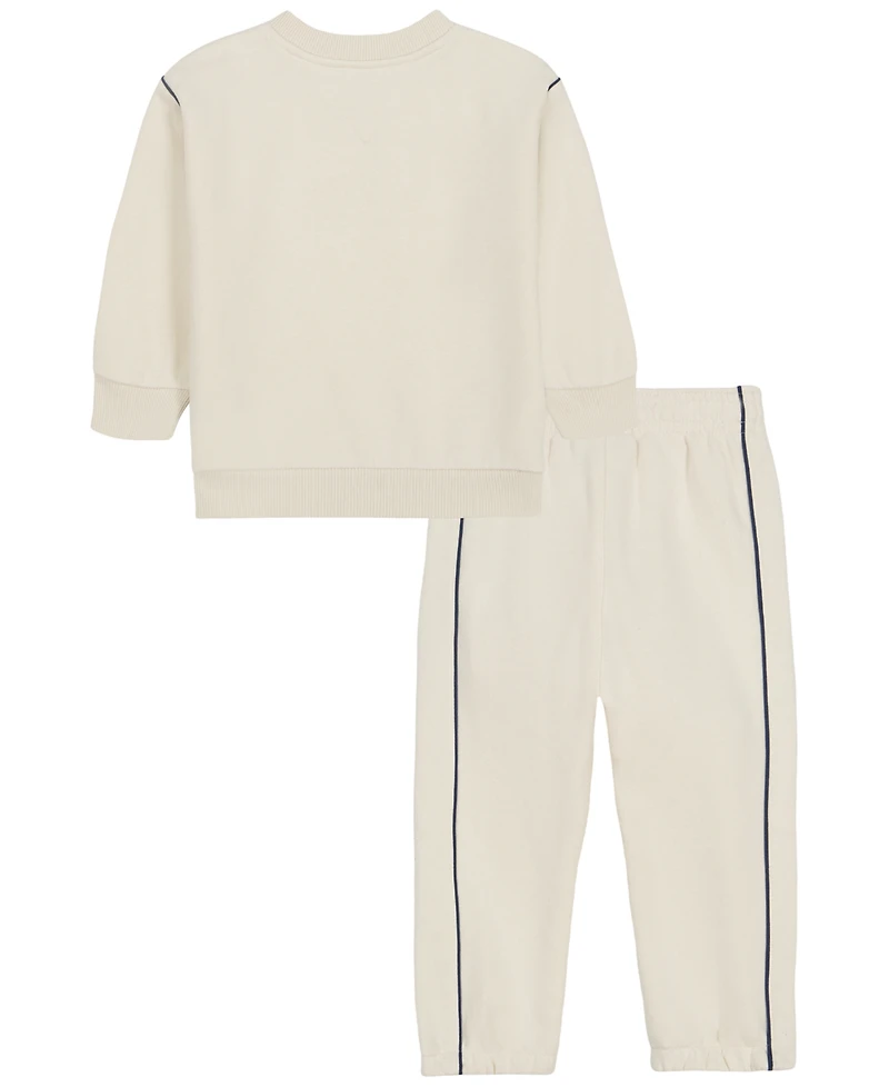 Calvin Klein Baby Boys' Long-Sleeve Sweatshirt and Pants, 2-Piece Set