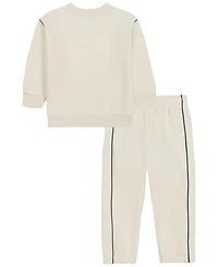 Calvin Klein Baby Boys' Long-Sleeve Sweatshirt and Pants, 2-Piece Set