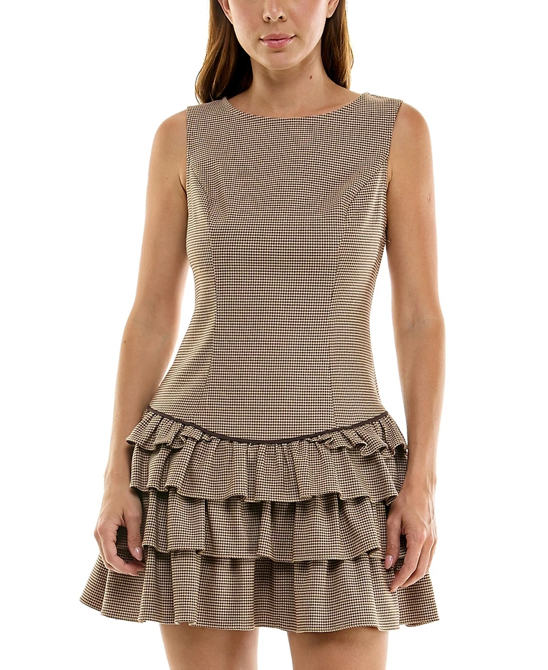 Seni & Cade Juniors' Boat Neck Short Dress