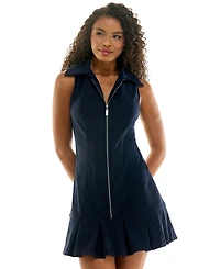 Seni & Cade Juniors' Sleeveless Collared Corduroy Dress
