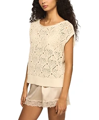 Lucky Brand Women's Boho Rolled Neck Sweater Vest