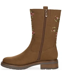 Style & Co Women's Tiannaa Embroidered Round Toe Mid Shaft Boots, Macy's Exclusive