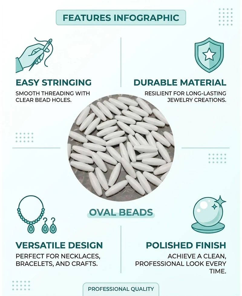 Sevorley 650Piece Set Acrylic Tube-Shaped Loose Beads for Diy Jewelry