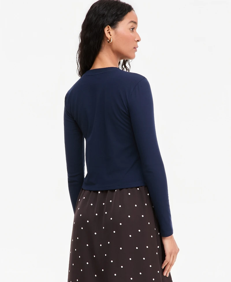 On 34th Women's Long-Sleeve Top, Macy's Exclusive