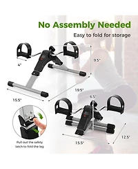 Sevorley Under-Desk Exercise Bike Pedal Exerciser with Lcd Display