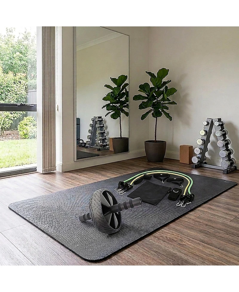 Sevorley Resistance Training and Ab Bundle with Tube Kit and Sturdy Ab Wheel