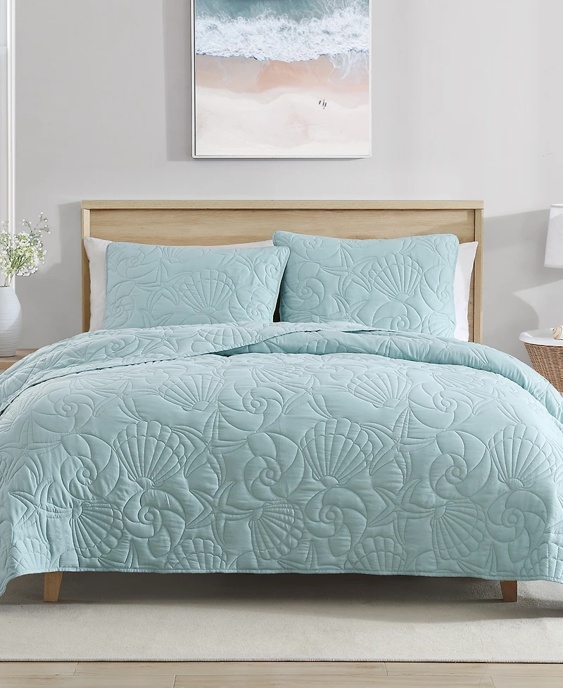 Carribbean Joe Shell Outline -Piece Quilt Set