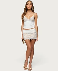Edikted Women's Izadora Lacey Tank Top