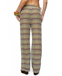 Edikted Women's Mindee Zigzag Crochet Pants