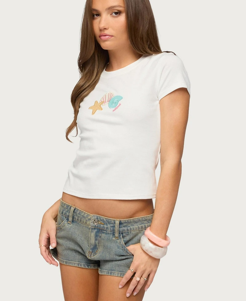 Edikted Women's Ocean Club T Shirt