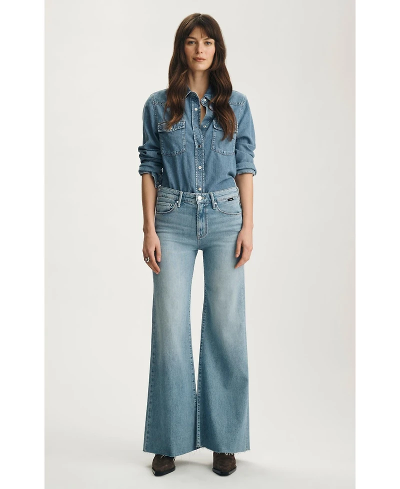 Mavi Jeans Women's Grace Mid Rise Flare