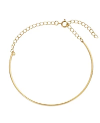 Adornia Tarnish Resistant Gold Cuff Adjustable Chain Bracelet