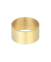 Adornia Tarnish Resistant Gold Tall Band Ring