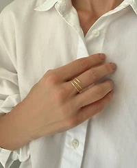 Adornia Gold Adjustable Coil Wrap Ring