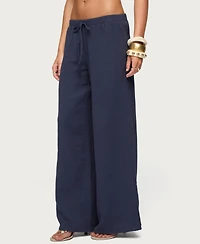 Edikted Women's Viktoria Wide Leg Gauze Pants