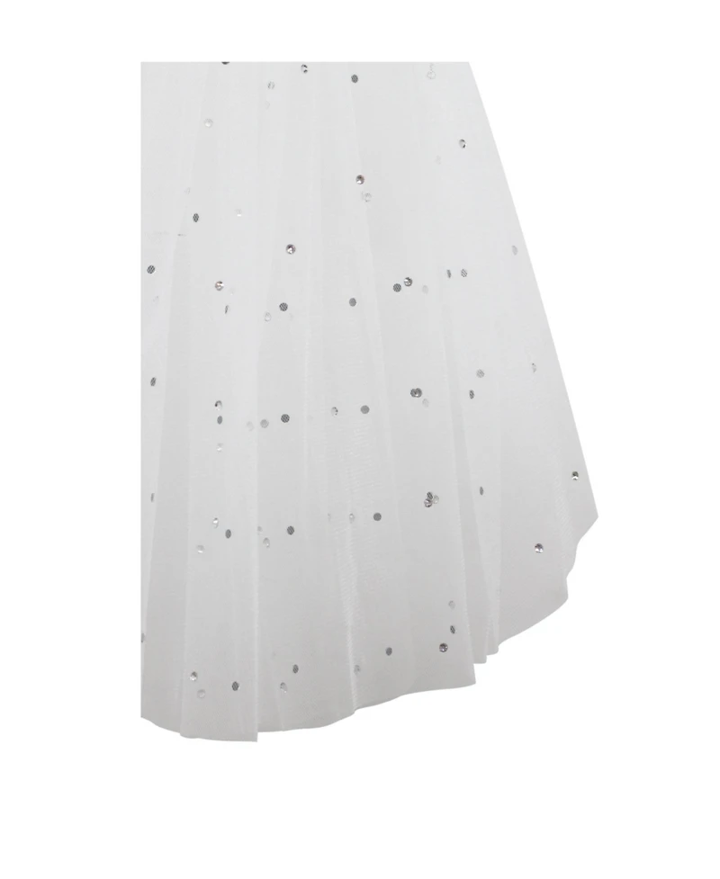 Miss Circle Women Sparkling Short Wedding Veil