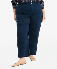 On 34th Plus Raw-Hem Straight-Leg Pants, Macy's Exclusive