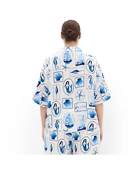 City Chic Plus Liana Amalfi Print Shirt