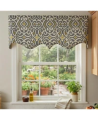 Rlf Home 100percentage Cotton Diomedes Regal With Lining Rod Pocket Window Valance