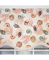 Rlf Home 100percentage Cotton Nautilus Provance With Lining Rod Pocket Window Valance