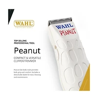 Wahl Professional - Peanut - Professional Beard Trimmer and Hair Clipper Kit - Adjustable Hair Cutting Tool with 4 Guide Combs - White