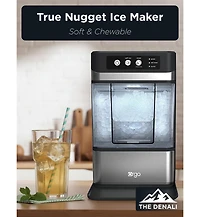 Orgo The Denali Countertop Ice Maker, Makes 50 lbs. in 24 hours, Nugget-Shaped Ready In 8-10 Minutes, Self-Cleaning, Includes Scoop, RDC4733