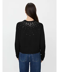Masai Copenhagen Women's Malitana Sequined Button Front Cardigan