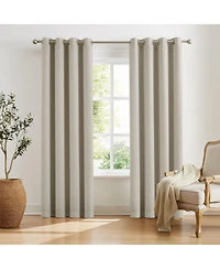 Tru-barrier Window Solutions Sun Barrier Snap Blackout Liner Panel 2 Piece Curtain